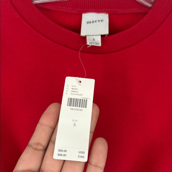 NWT ANTHROPOLOGIE Maeve Puff Sleeve Pleated-Waist Peplum Top SIZE S - Picture 5 of 6